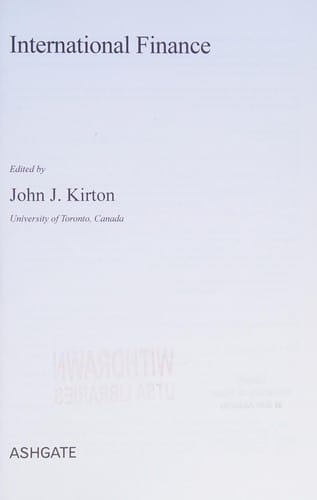 International finance