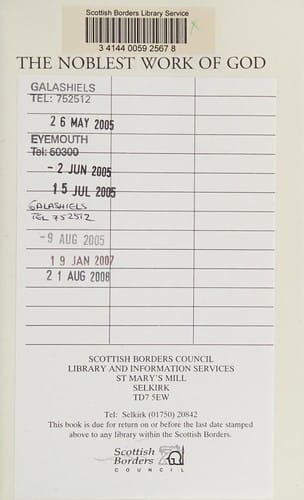 The noblest work of God