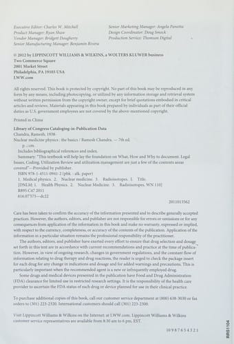 Nuclear medicine physics