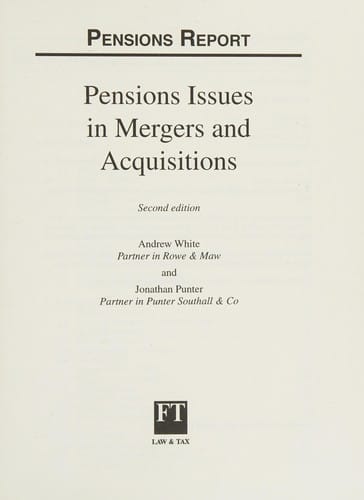 Pensions issues in mergers and acquisitions