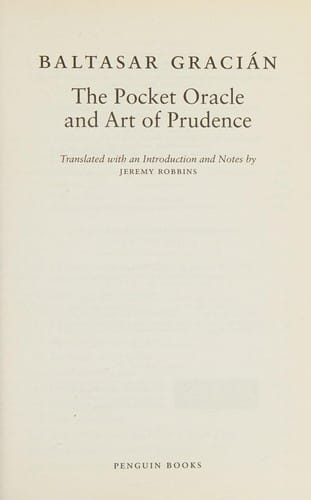 The pocket oracle and art of prudence