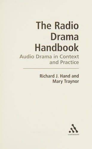 The radio drama handbook