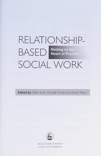Relationship-based social work