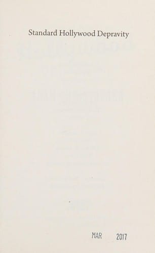 Standard Hollywood depravity