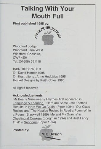 Talking with your mouth full