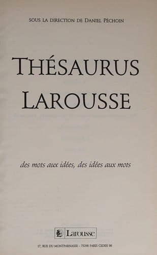 Thésaurus Larousse