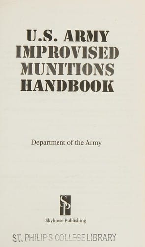 U.S Army improvised munitions handbook