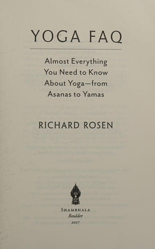 Yoga FAQ