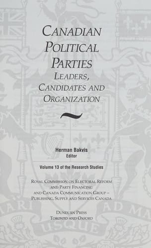 Canadian political parties