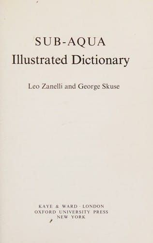 Sub-aqua illustrated dictionary