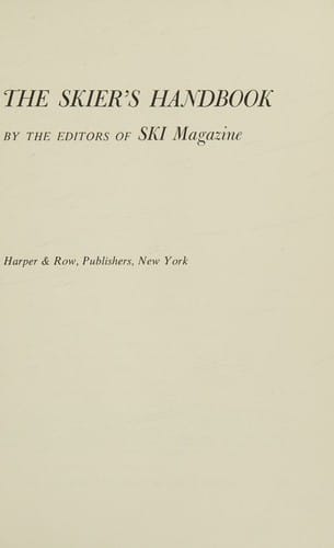 The skier's handbook
