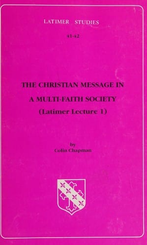 The Christian message in a multi-faith society