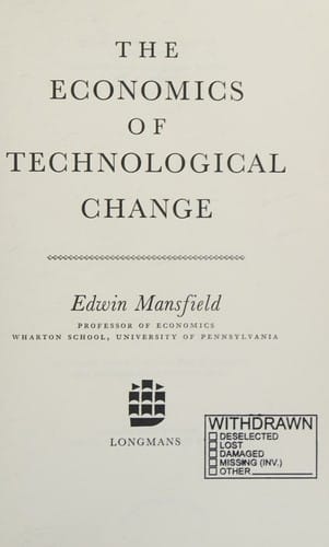 The economics of technological change
