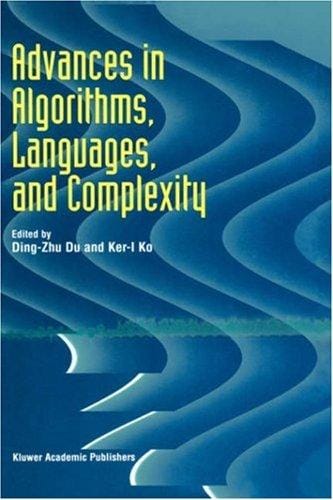 Advances in algorithms, languages, and complexity