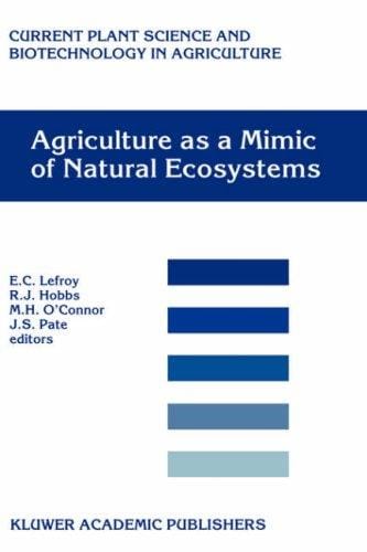 Agriculture as a mimic of natural ecosystems
