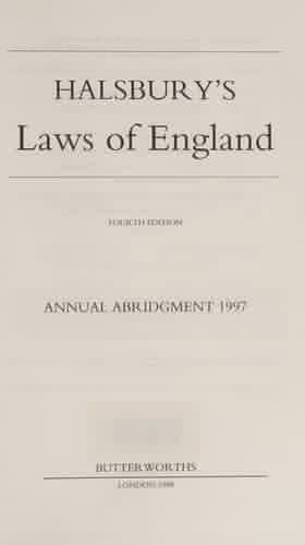 The Laws of England