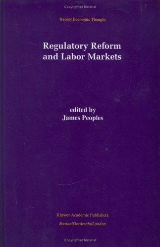 Regulatory reform and labor markets