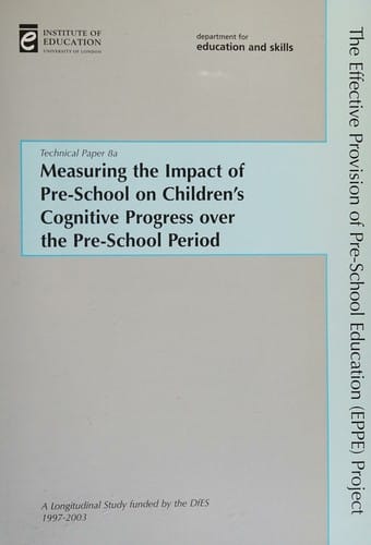 Measuring the impact of pre-school on children's progress over the pre-school period