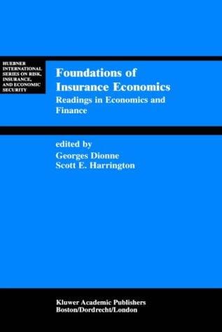 Foundations of insurance economics