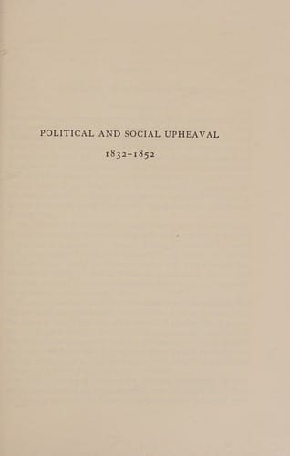 Political and social upheaval 1832-1852