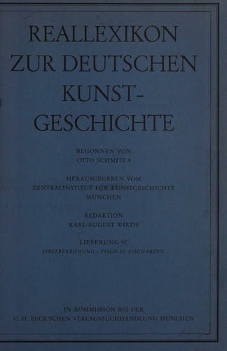 Reallexikon zur deutschen Kunstgeschichte