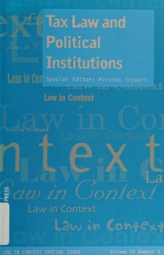 Tax law and political institutions