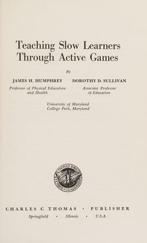 Teaching slow learners through active games