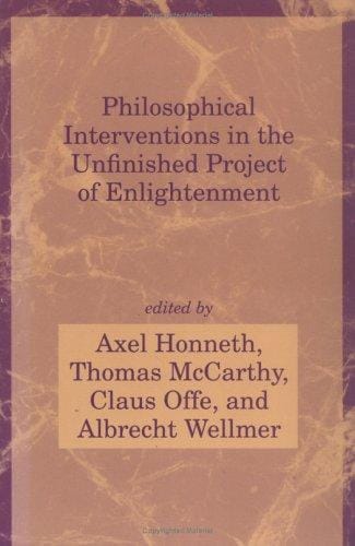 Philosophical interventions in the unfinished project of enlightenment