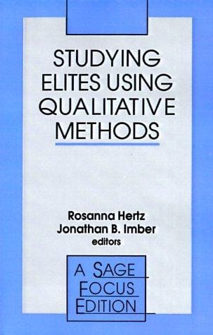 Studying elites using qualitative methods