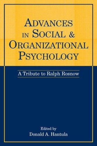 Advances in social and organizational psychology
