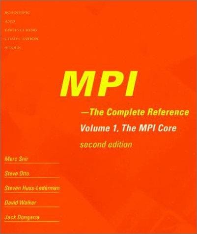 MPI--the complete reference