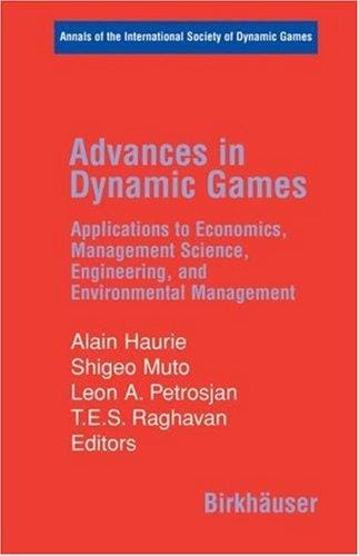 Advances in Dynamic Games