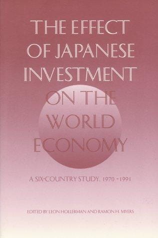 The effect of Japanese investment on the world economy