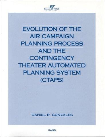 Evolution of the air campaign planning process and the contingency theater automated planning system (CTAPS)