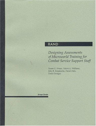 Designing Assessments of Microworld Training for Combat Service Support Staff