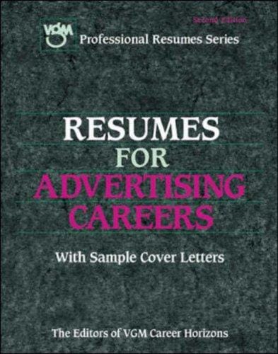 Resumes for advertising careers