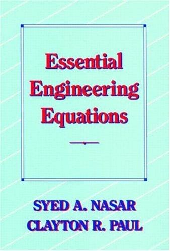 Essential engineering equations