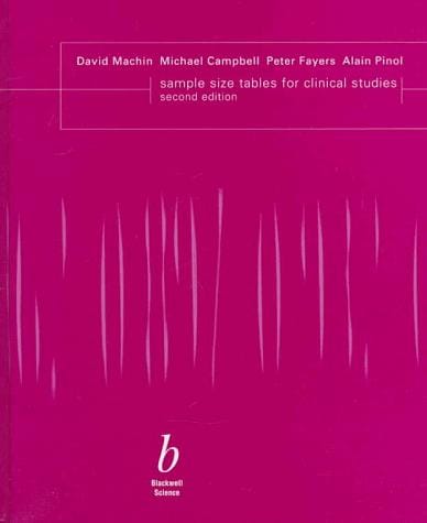 Sample size tables for clinical studies