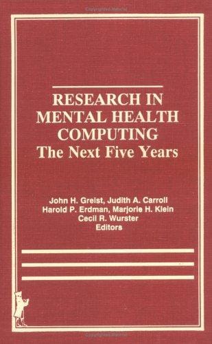 Research in mental health computing--the next five years