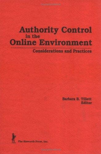 Authority control in the online environment