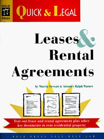 Leases & Rental Agreements  (Quick & Legal Series)  2nd Ed