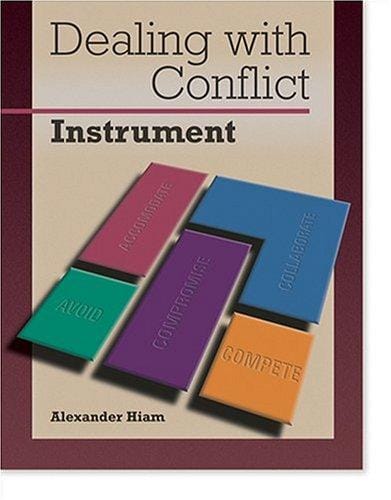 Dealing with Conflict Instrument