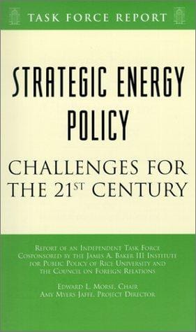 Strategic energy policy