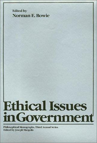 Ethical issues in government
