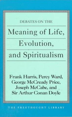 Debates on the meaning of life, evolution, and spiritualism