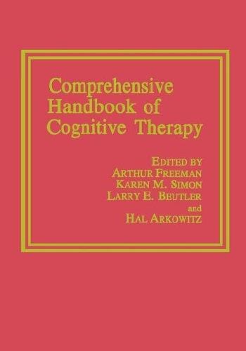 Comprehensive handbook of cognitive therapy