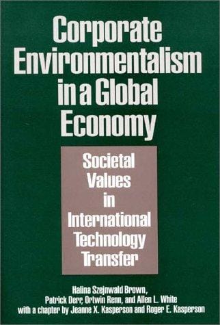 Corporate environmentalism in a global economy