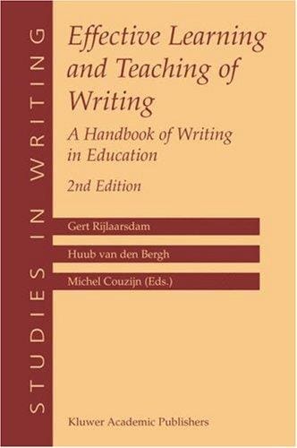 Effective learning and teaching of writing