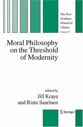 Moral philosophy on the threshold of modernity