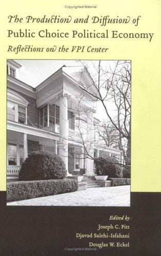 The production and diffusion of public choice political economy